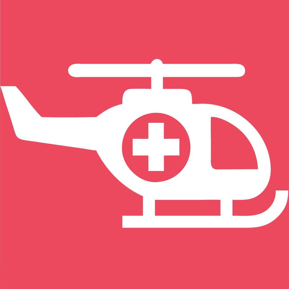 Medical Helicopter Emergency Healthcare Air Ambulance Illustration vector