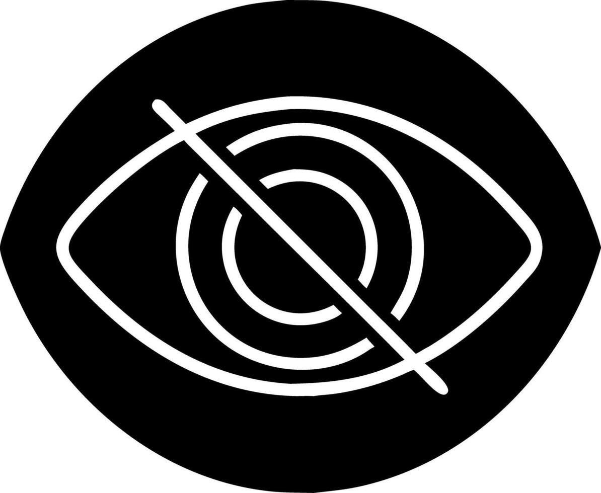 No Entry Eye Symbolizing Privacy and Data Protection vector