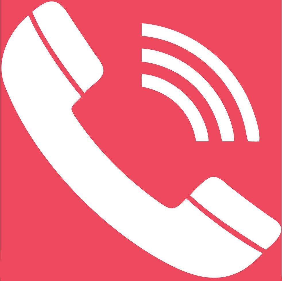 Phone with Sound Waves Communication for Tech and Business vector