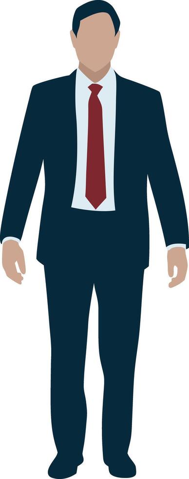 Professional Businessman in Formal Suit Illustration vector