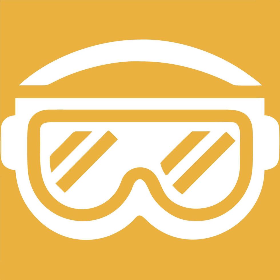 Safety Goggles Industrial Protection Illustration vector