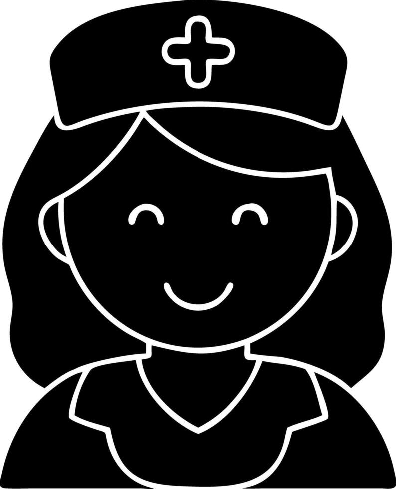 Smiling Nurse Healthcare Medical Professional Illustration vector