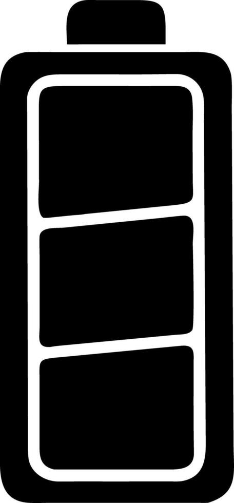 Illustration of Battery with Three-Quarter Charge Level for Energy Concepts vector