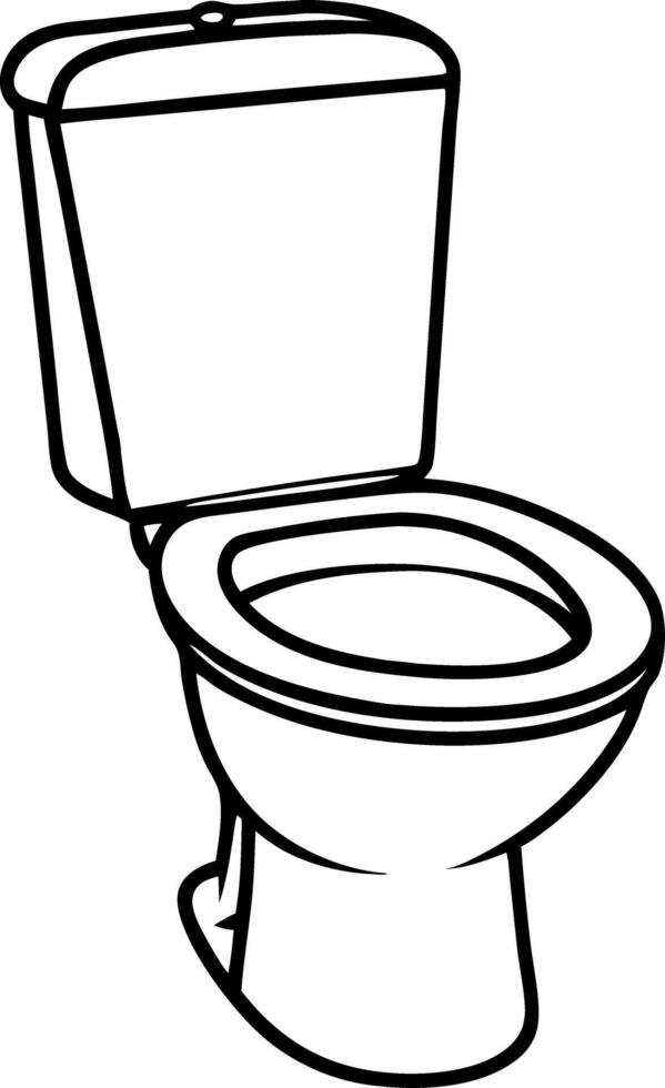Illustration of Toilet Bowl Design for Bathroom Decor and Plumbing Concepts vector