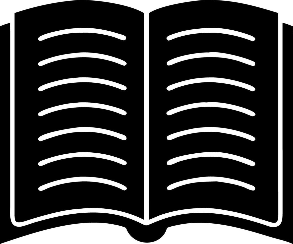 Open Book Symbolizing Knowledge Reading and Education vector