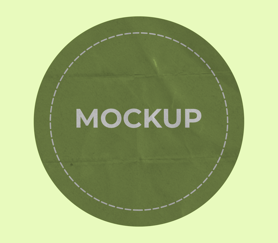 Creative Glossy Sticker Mockup Design Template psd