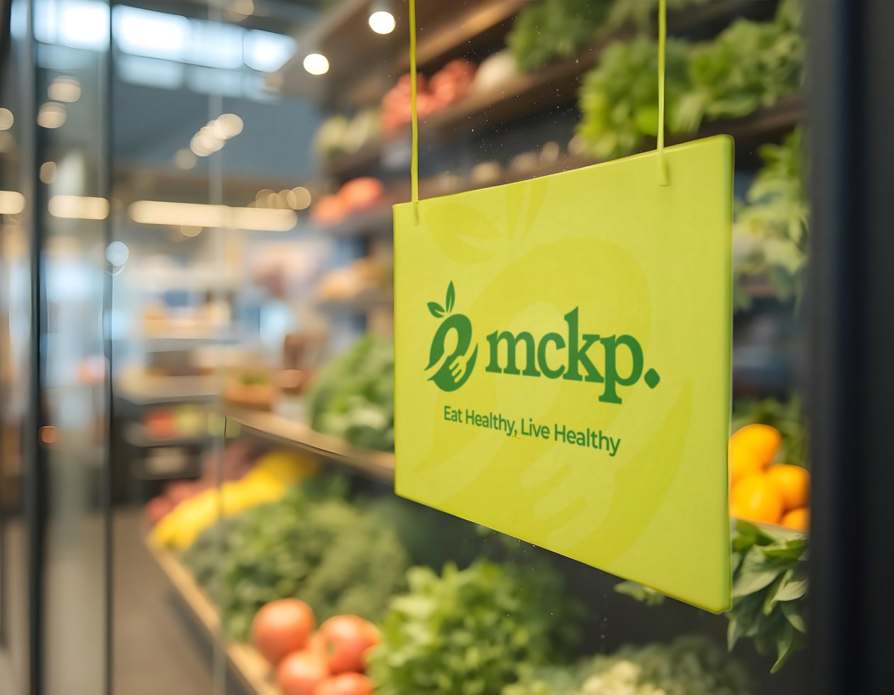 sign front store branding store vegetables shop mockup psd