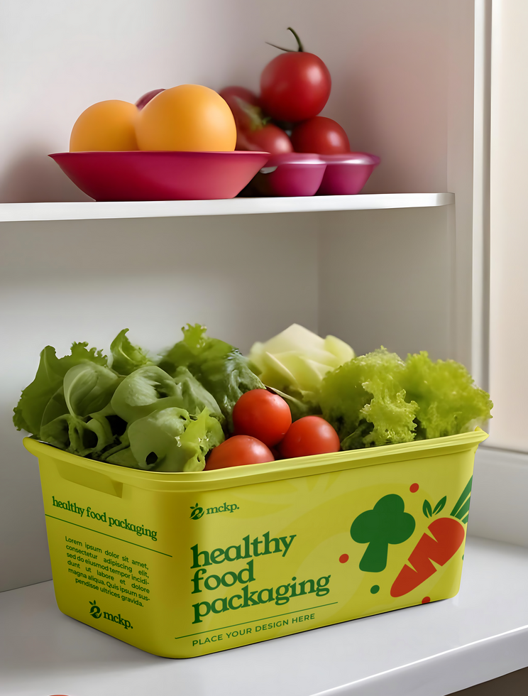 open packaging vegetables branding store vegetables shop mockup psd