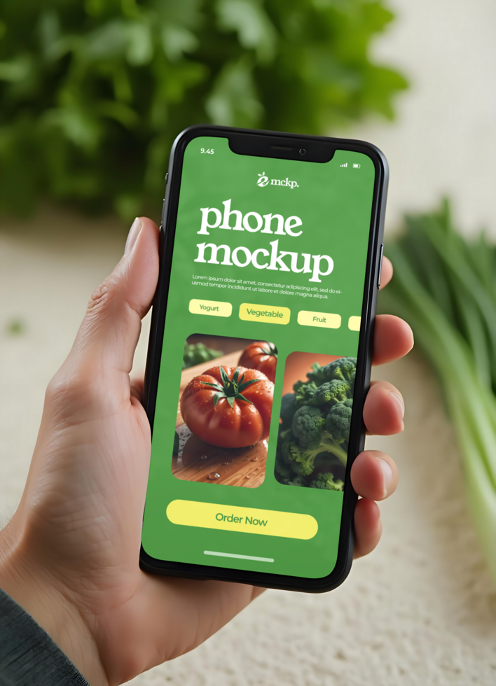 application branding store vegetables shop mockup psd