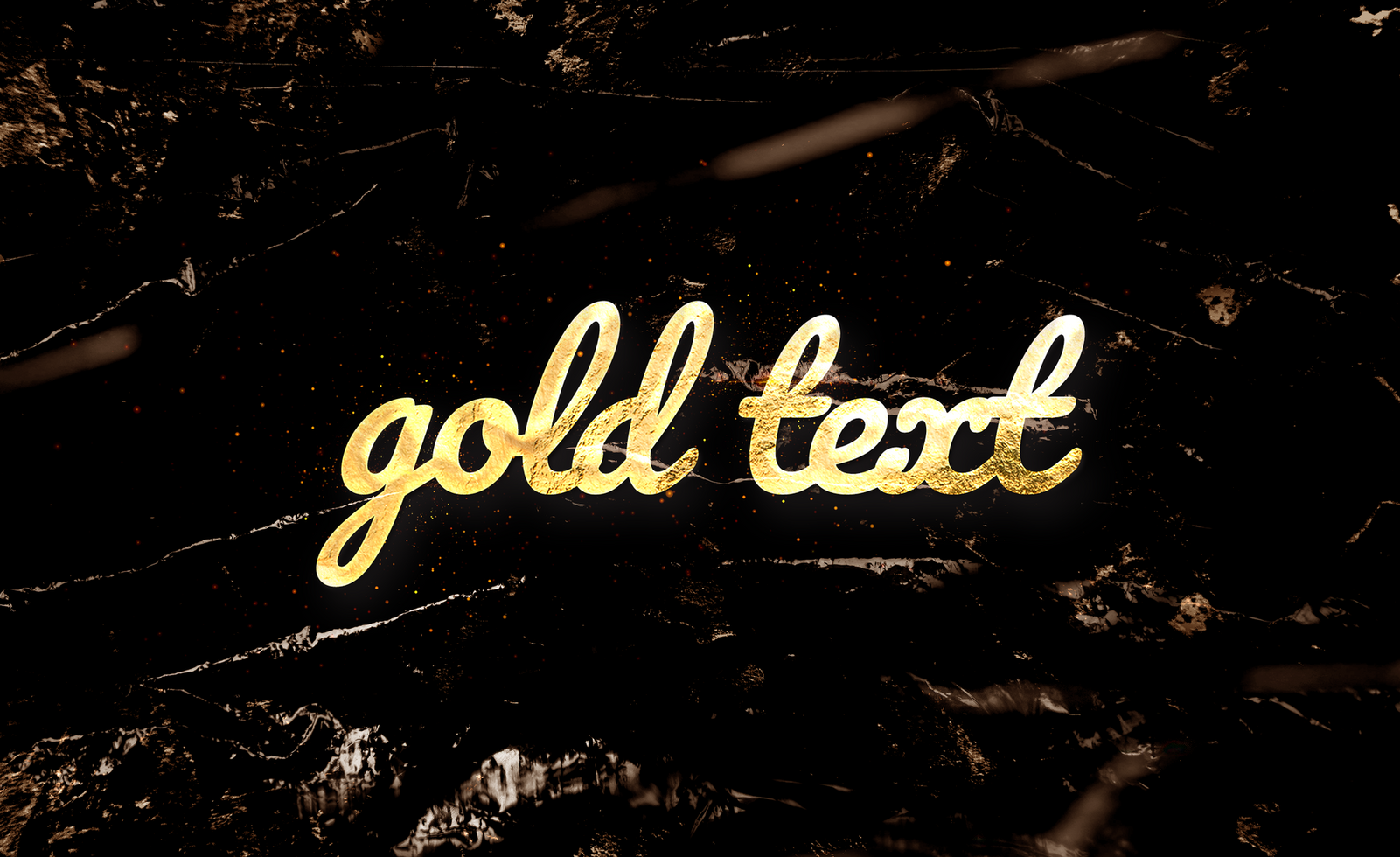 Gold Text Effect psd