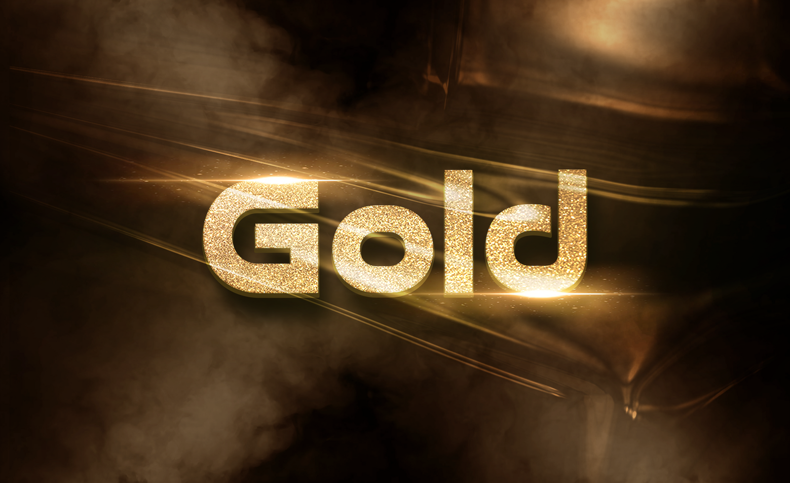 Gold Text Effect Template psd