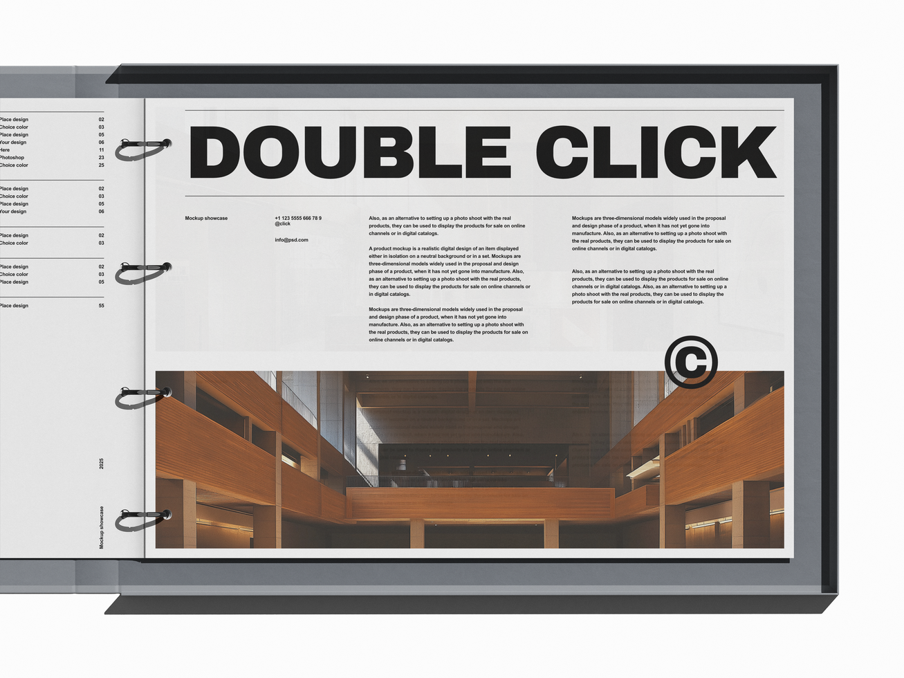 A4 Binder Mockup psd