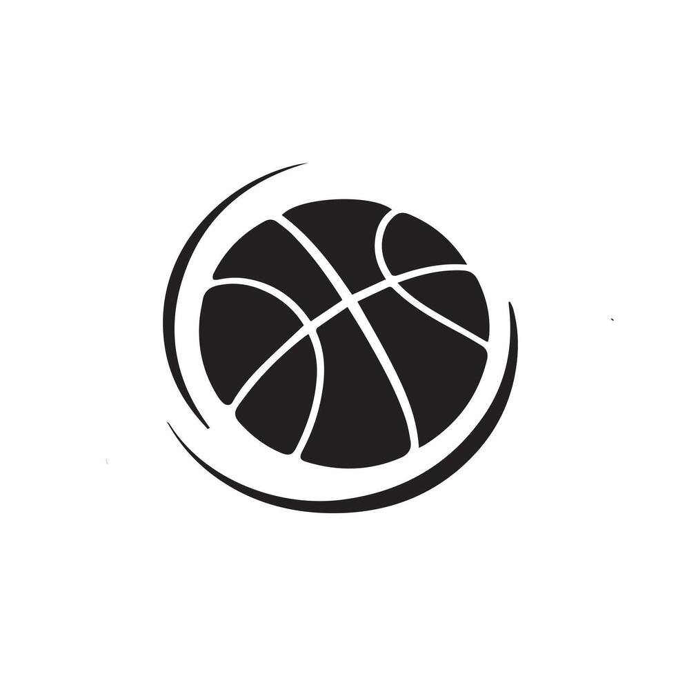 Basketball ball logo design vector
