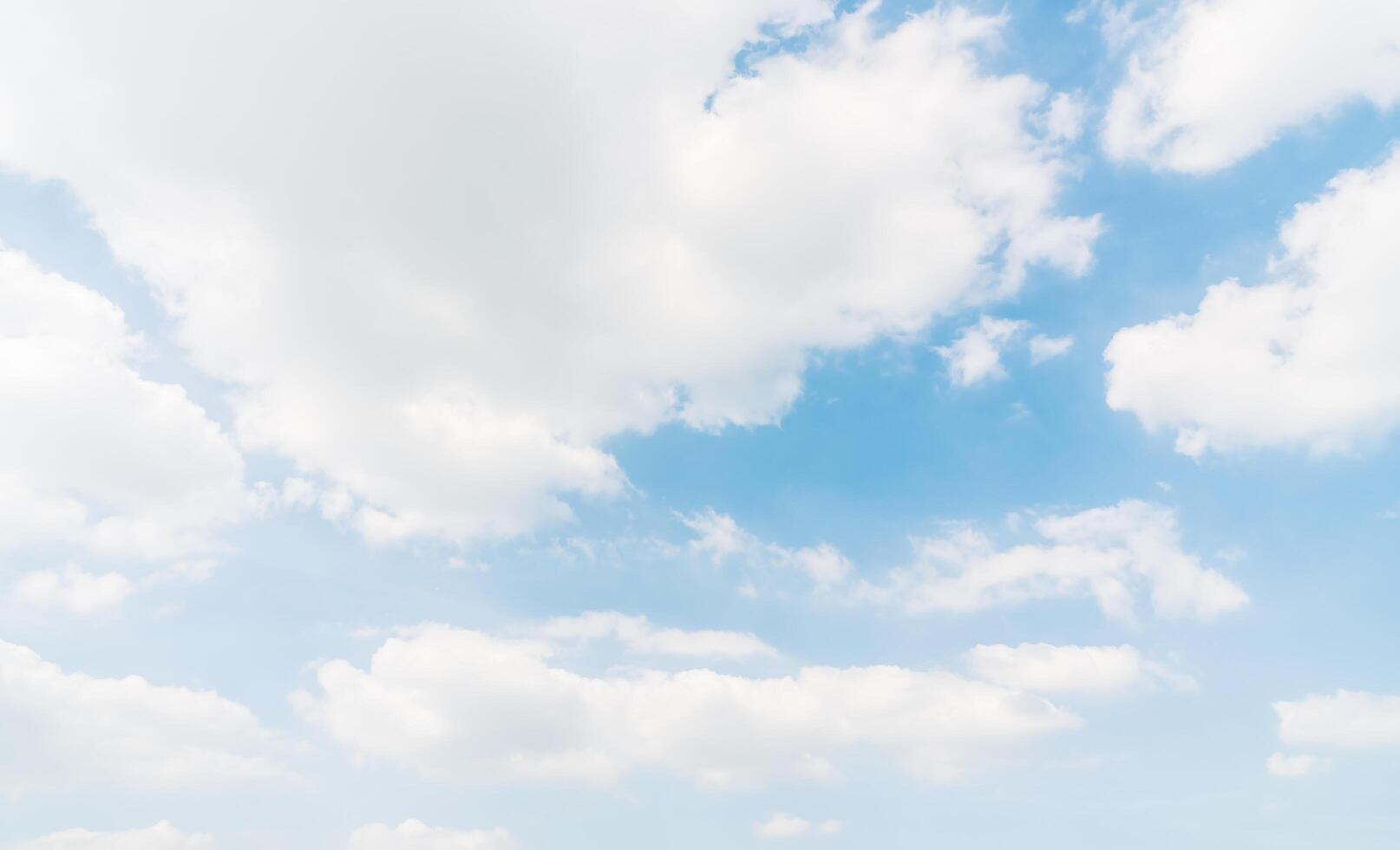 A blue sky with clouds and a few clouds photo