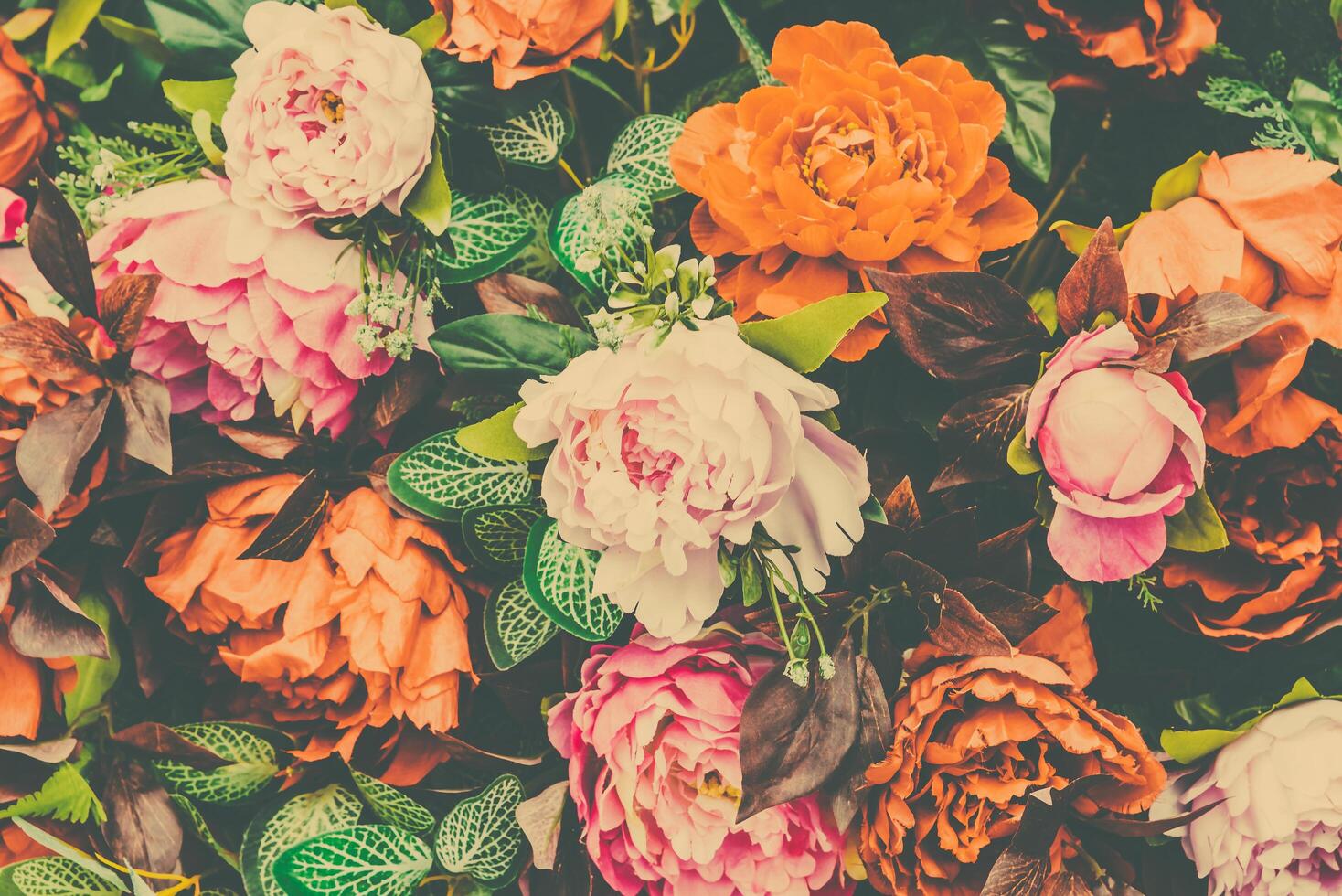 A bunch of colorful flowers are shown in this photo