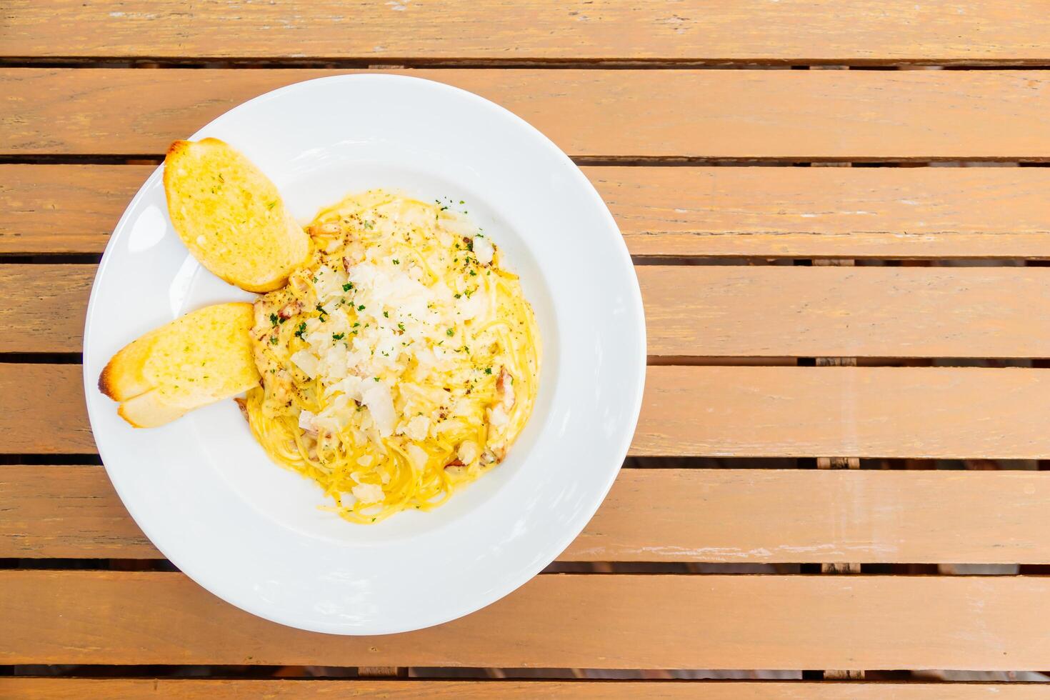 A plate of food on a table photo