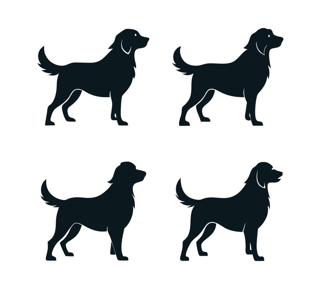 Retriever silhouette icon design vector