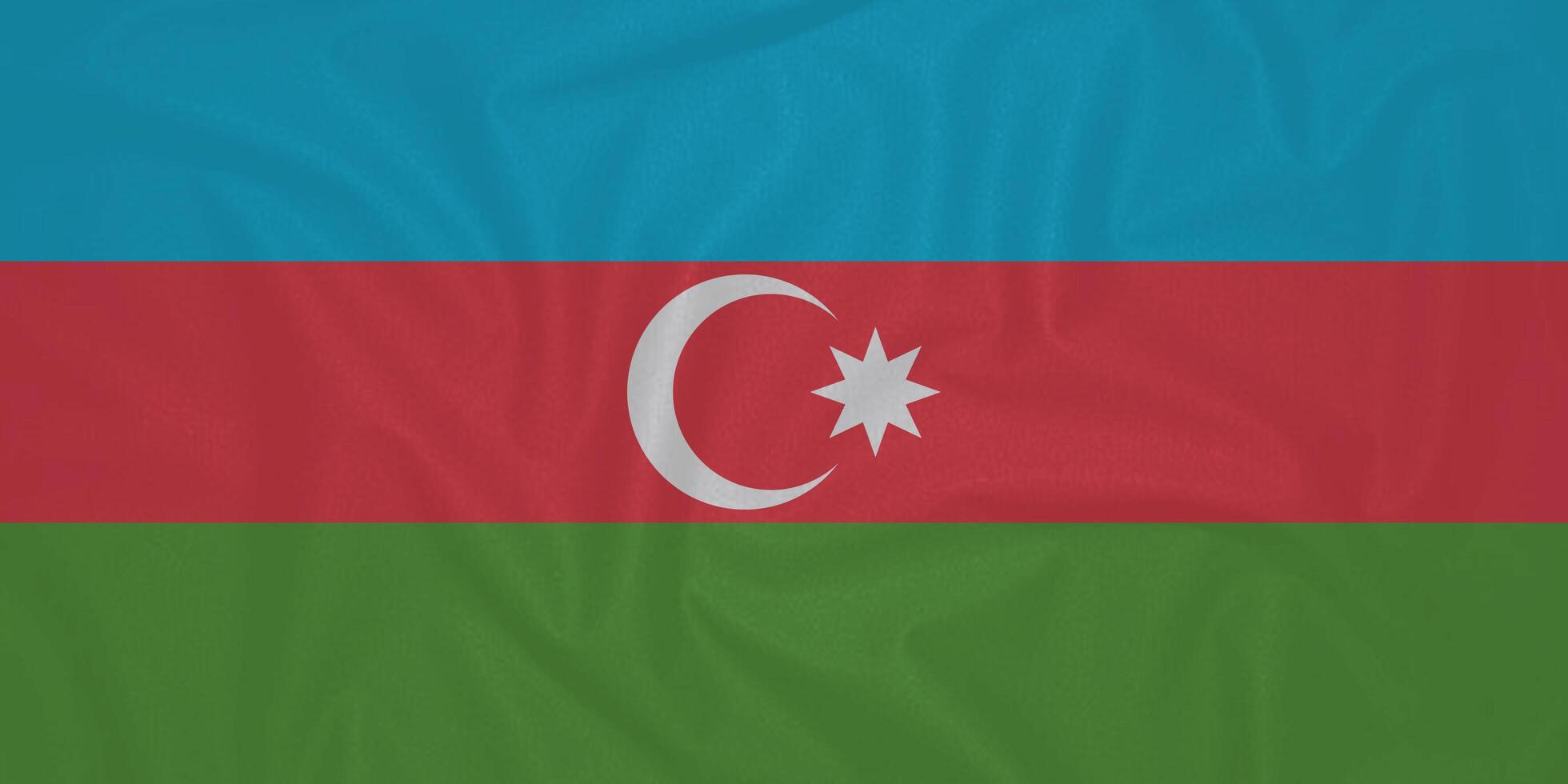 Azerbaijan Flag Waving Close Up photo