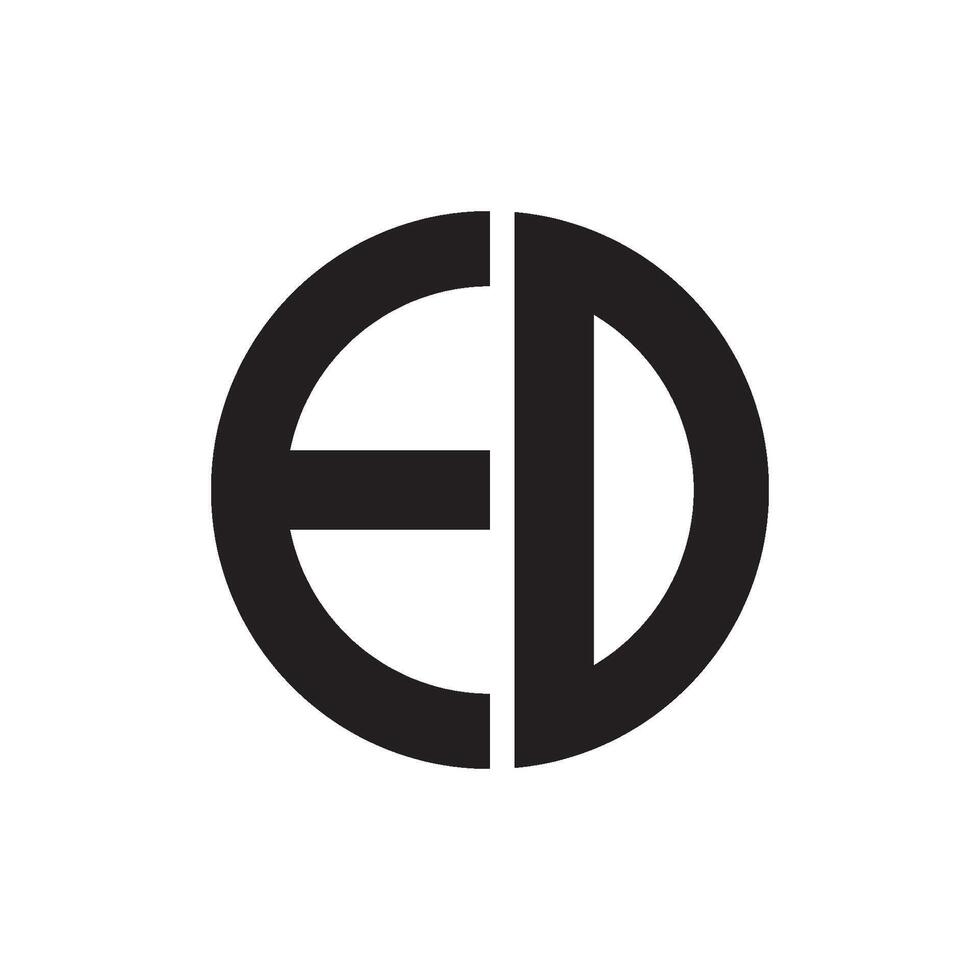 ED Letter Logo vector