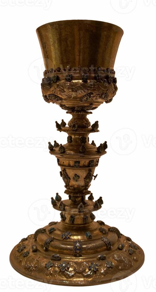 chalice, monument, metal, mass, religion, handicraft, craft, old photo