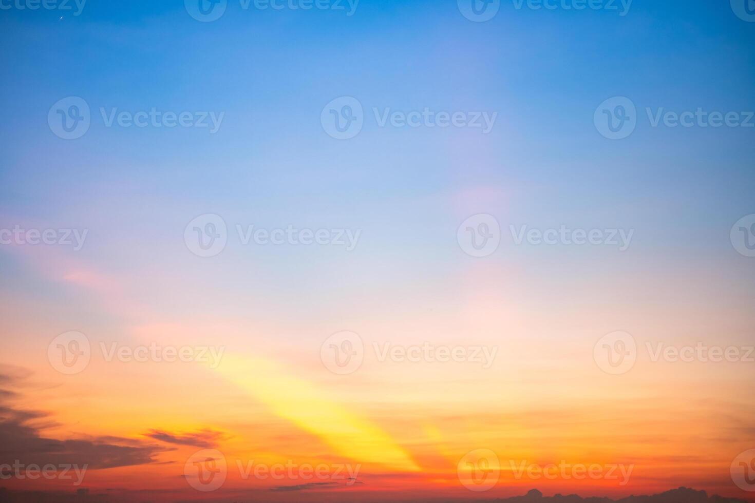 Beautiful , luxury soft gradient orange gold clouds and sunlight on the blue sky perfect for the background, take in everning,Twilight, Large size, high definition landscape photo