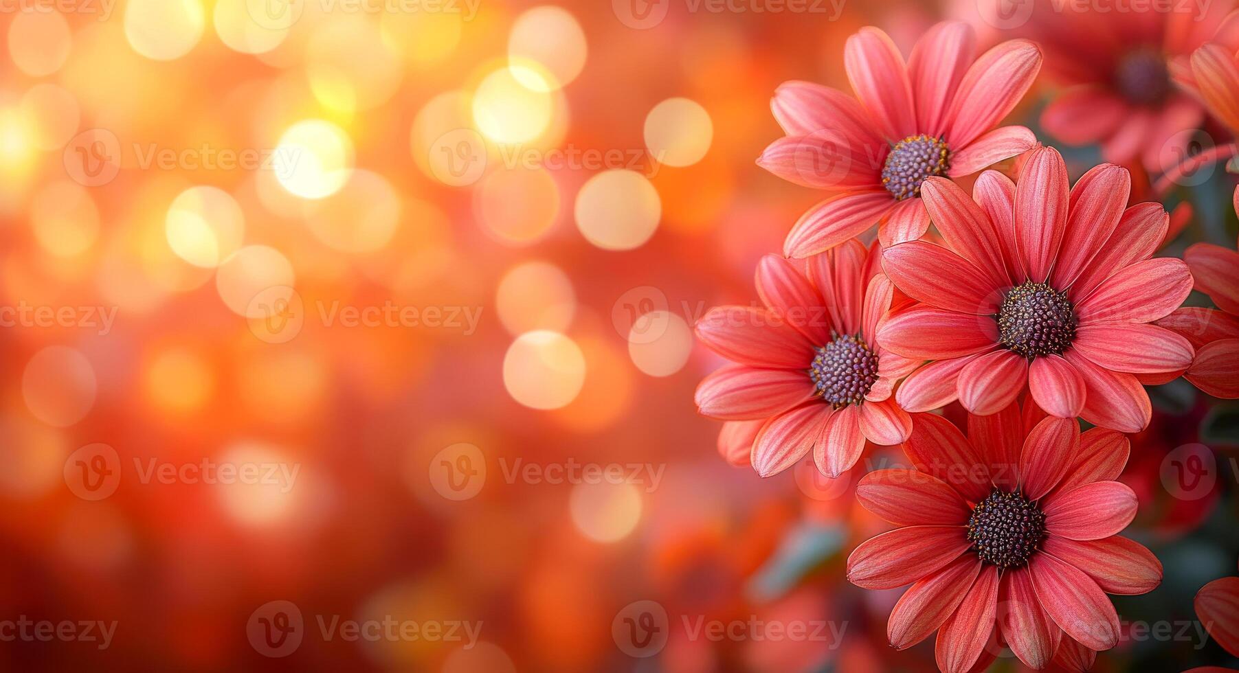 Beautiful pink flowers blooming in bright sunlight. Vibrant pink flowers display their petals against a warm, glowing background during a sunny afternoon. photo