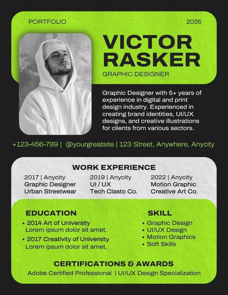 Graphic Designer Resume template