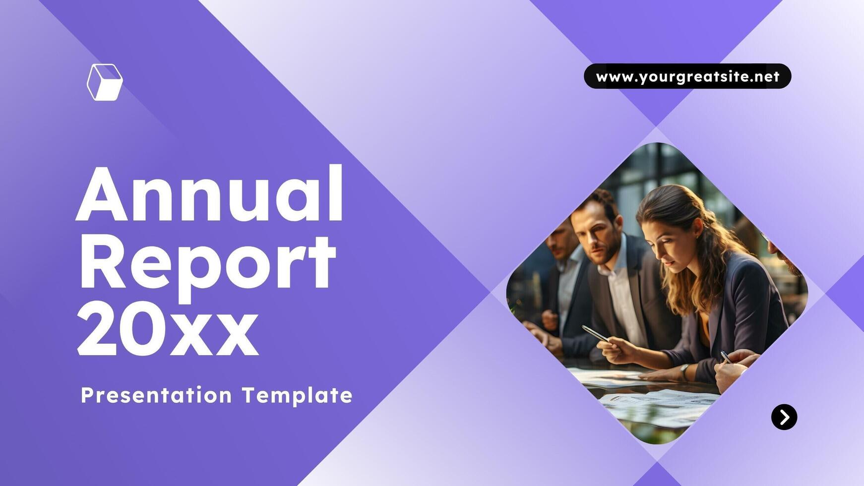 Modern Annual Report Presentations Template