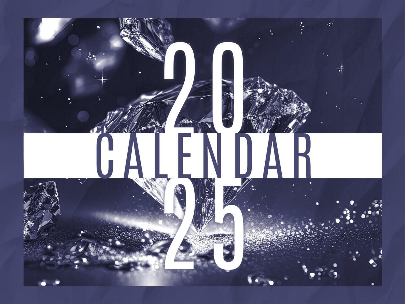 2025 Calendar with Crystal Theme template