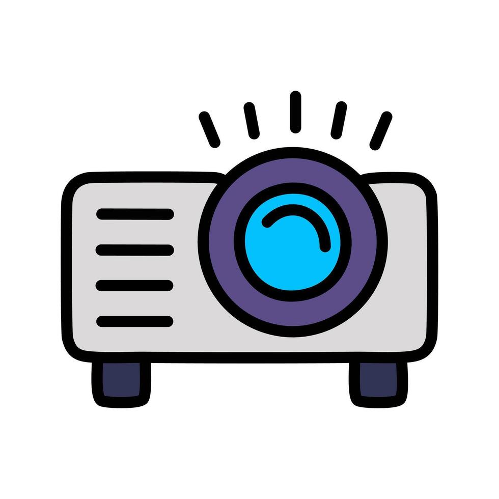 Projector Icon Sign Icon For Personal And Commercial Use... Clean Look Trendy Icon... vector