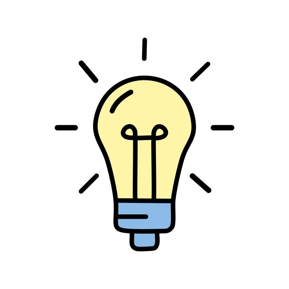 Light bulb icon. Idea symbol concept illustration. vector
