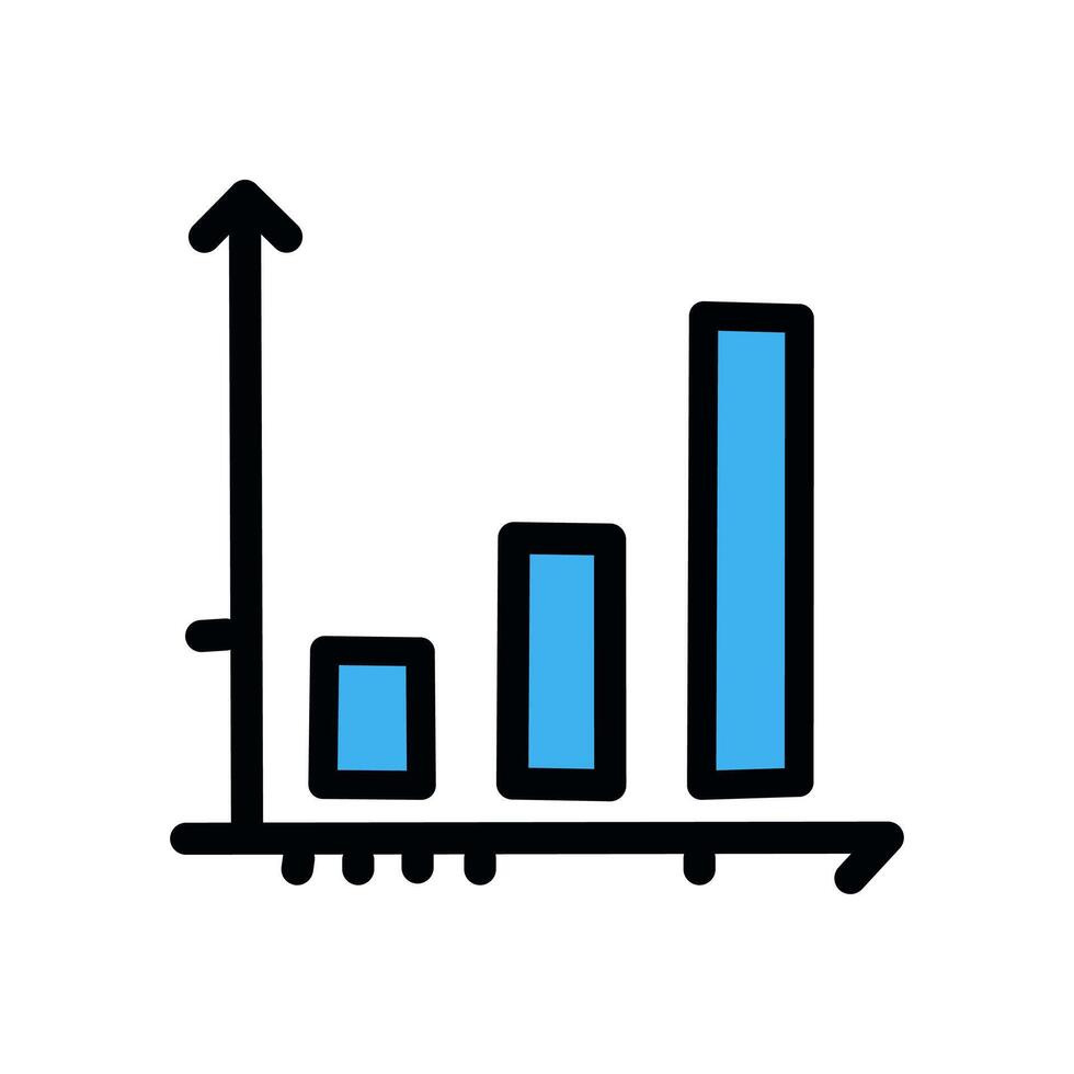 Bar Chart Icon Sign Icon Illustration For Personal And Commercial Use... Clean Look Trendy Icon... vector