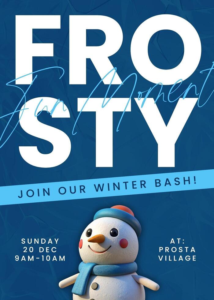 Winter Party Invitation template