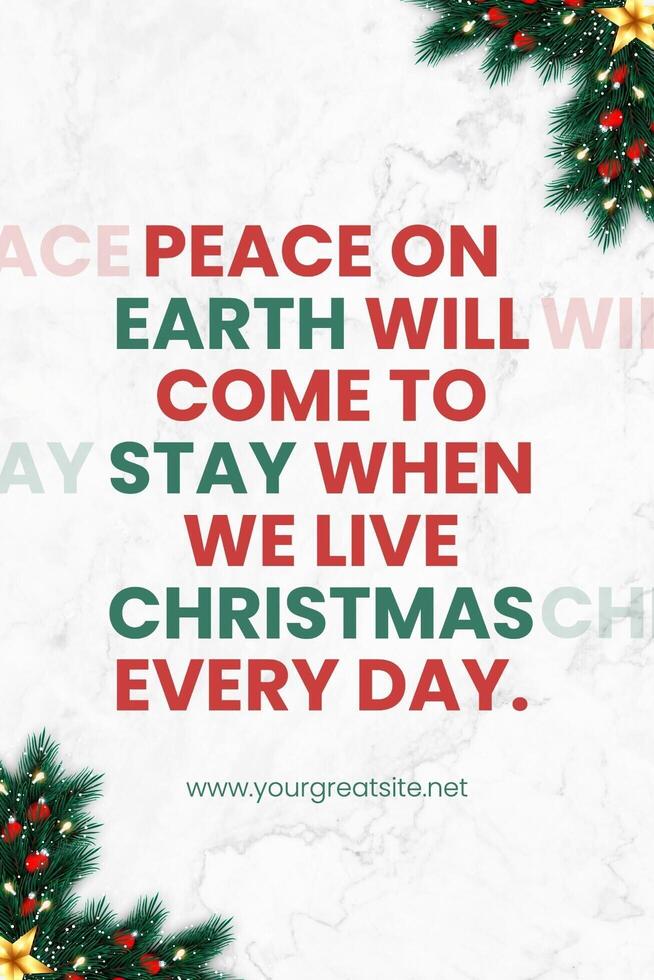Quotes of Christmas Pinterest template