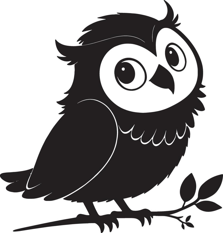 Intricate Owl Silhouette Design for Stationery and Gift Wrapping vector