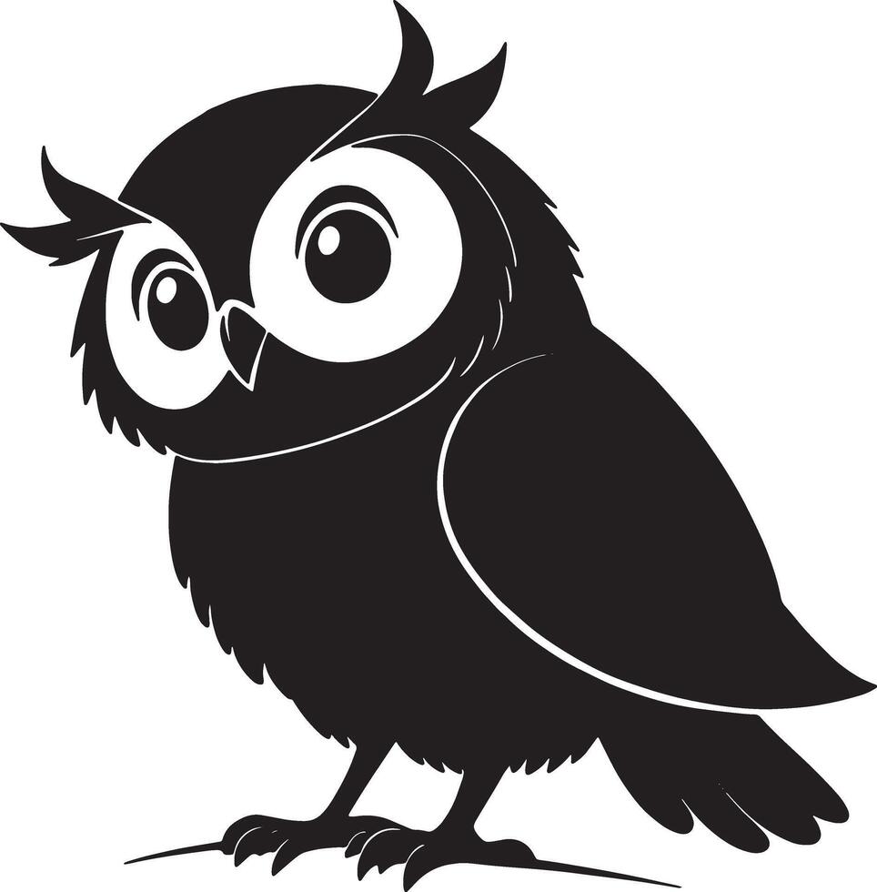 Versatile Owl Bird Silhouette for Cutting Machines and Crafting vector