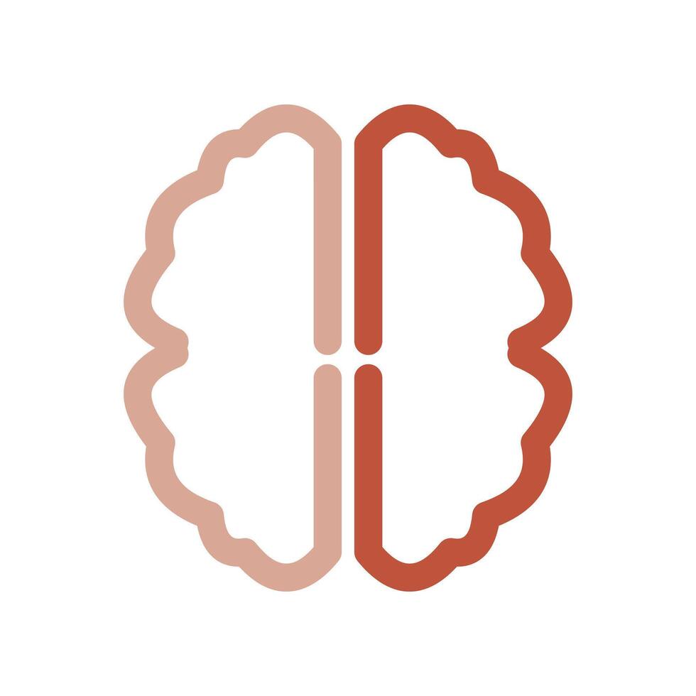brain icon logo design template vector