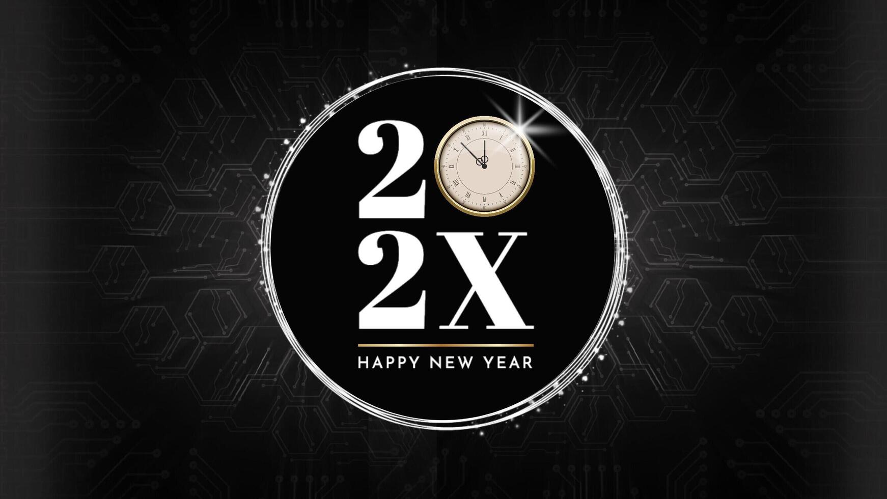Company New Year Facebook Mobile Cover Template