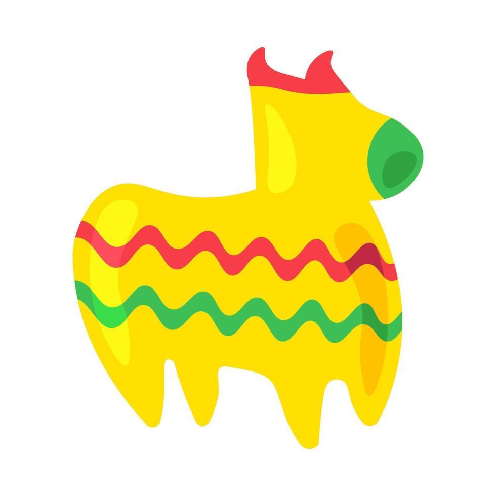 Ceramic Toy Whistle In Shape Of Llama Alpaca vector