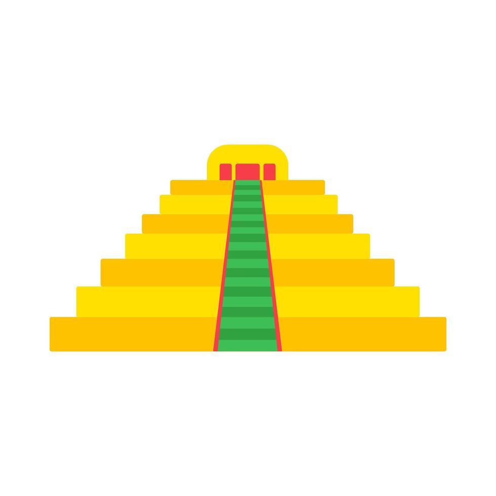 Ancient Mexican Step Pyramid vector