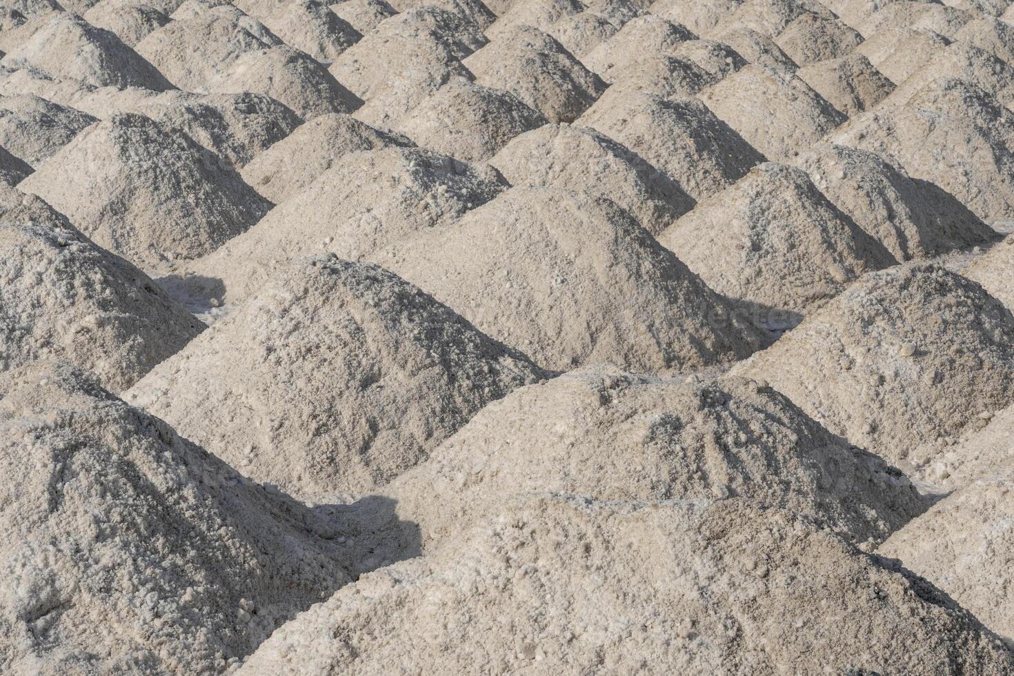 Salt flats near Afera Lake in the Danakil Depression in Ethiopia. photo