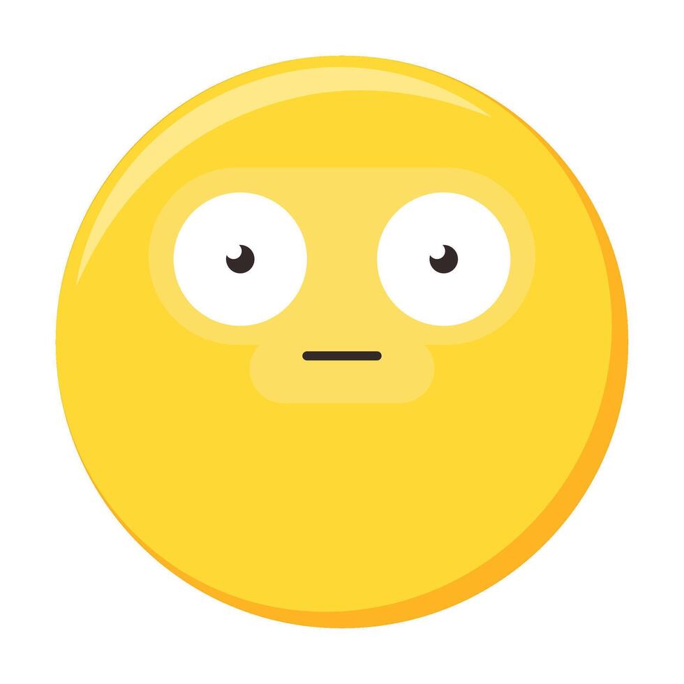 Confused Emoji Cute Cartoon Icon Element vector