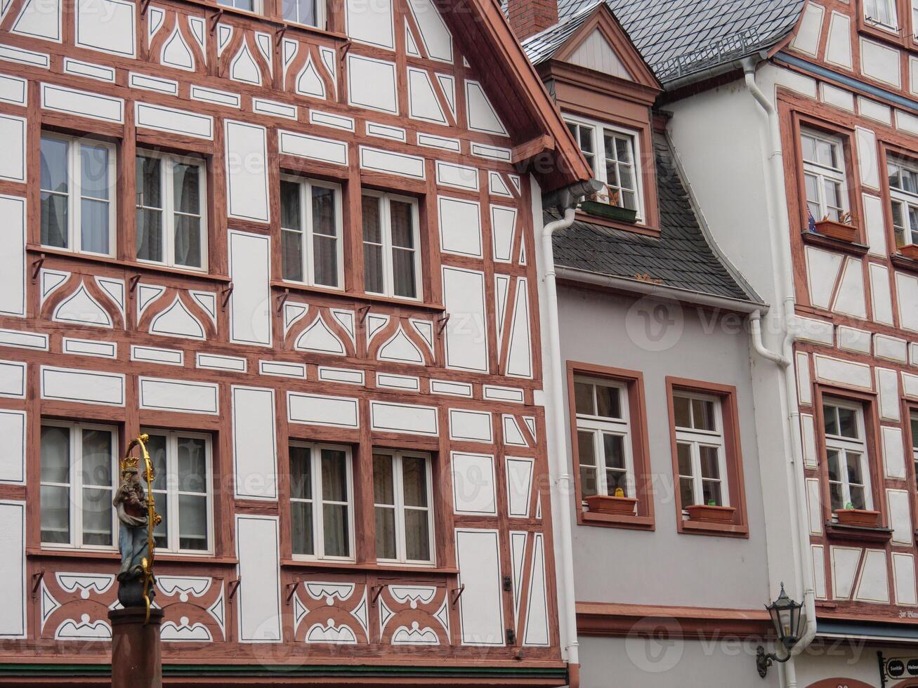 A row of buildings at mainz photo