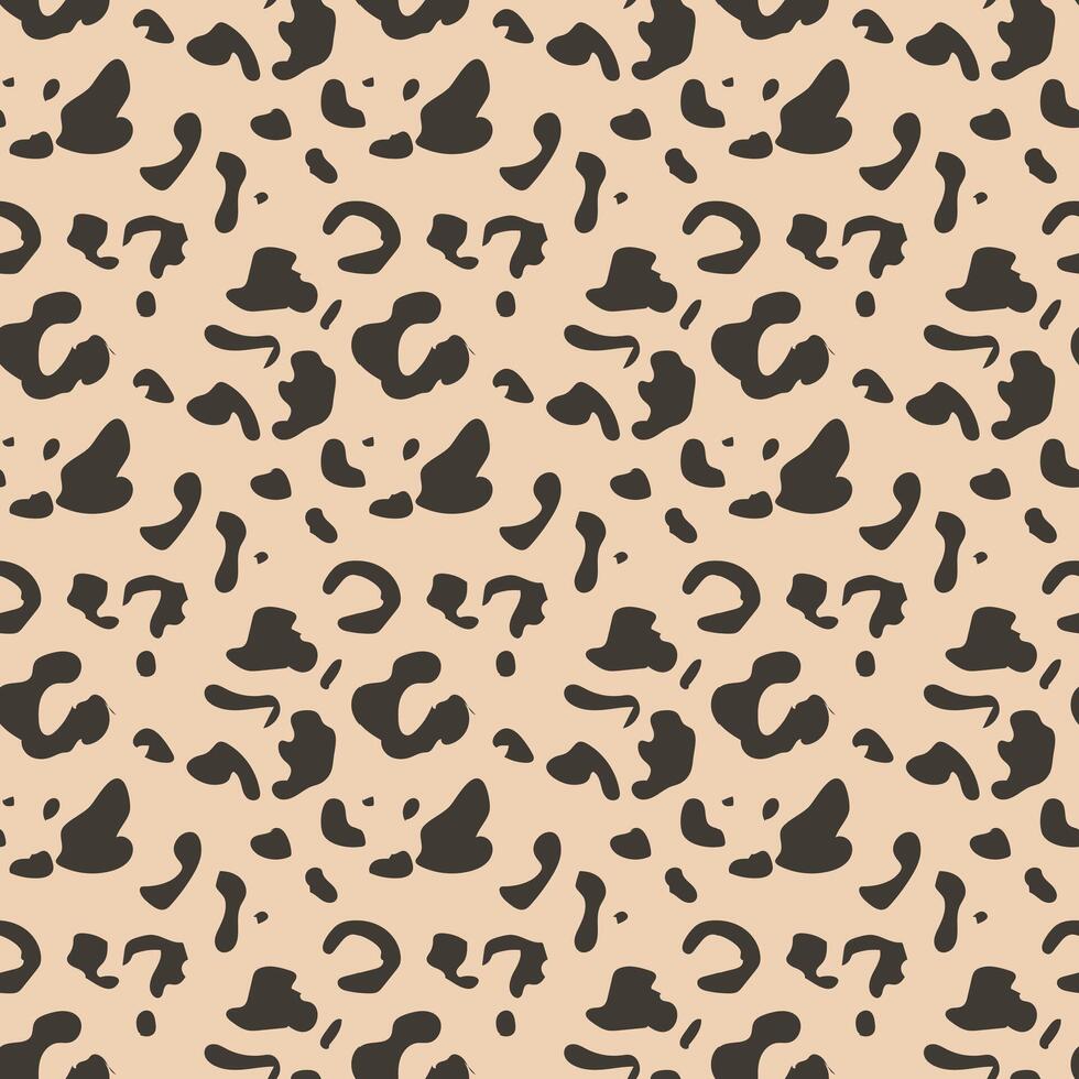 A seamless Jaguar fur pattern design. A seamless patterns of leopard on cream background. Wildlife seamless repeat vector