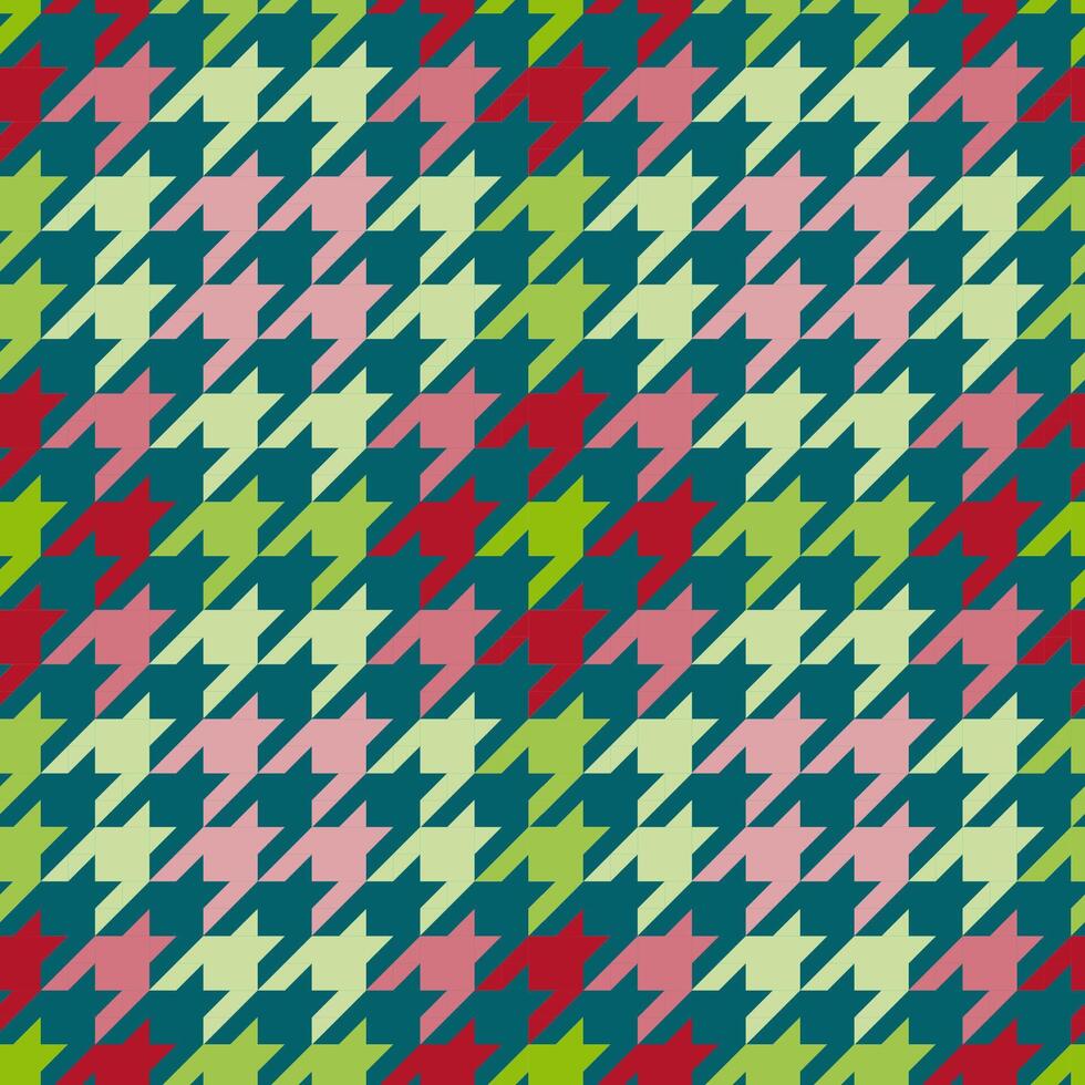 seamless houndstooth Pixel art pattern, Love concept. Design for wrapping paper, fabric pattern, vector