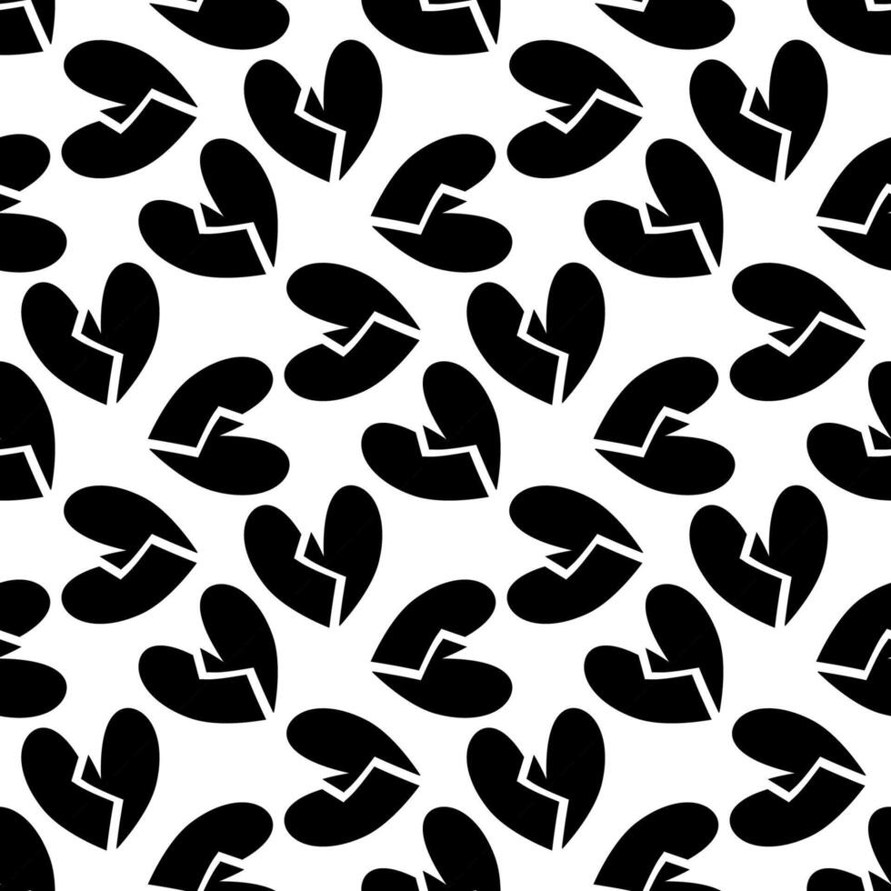 Seamless broken heart pattern, Love concept. Design for wrapping paper, fabric pattern, background, card, vector