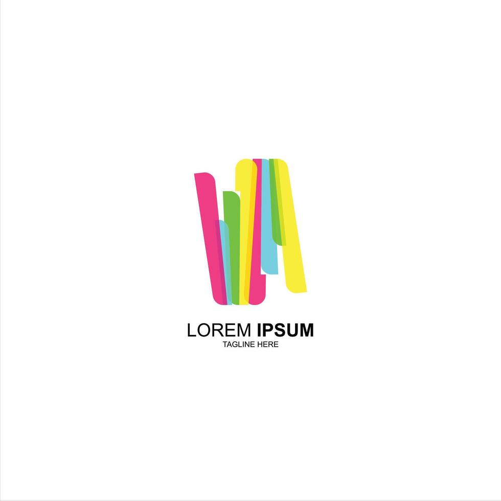 lorem ipsum logo icon with creative illustration vector