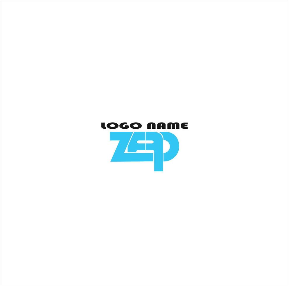 brand logo zero initial icon with creative illustration vector