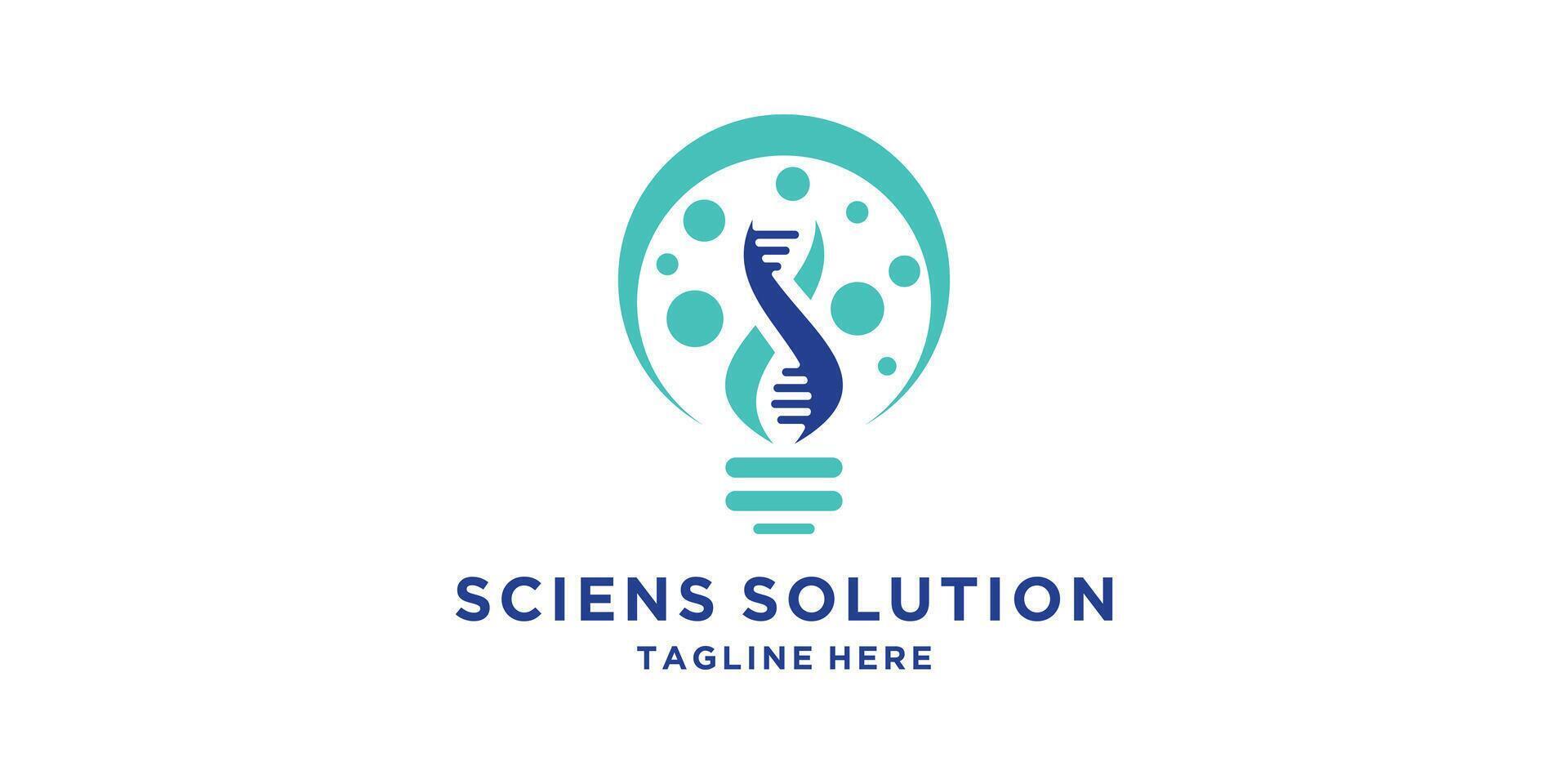 logo design genetic,and lamp,spiral,solution,light,saint,symbol,icon,,idea,creative vector