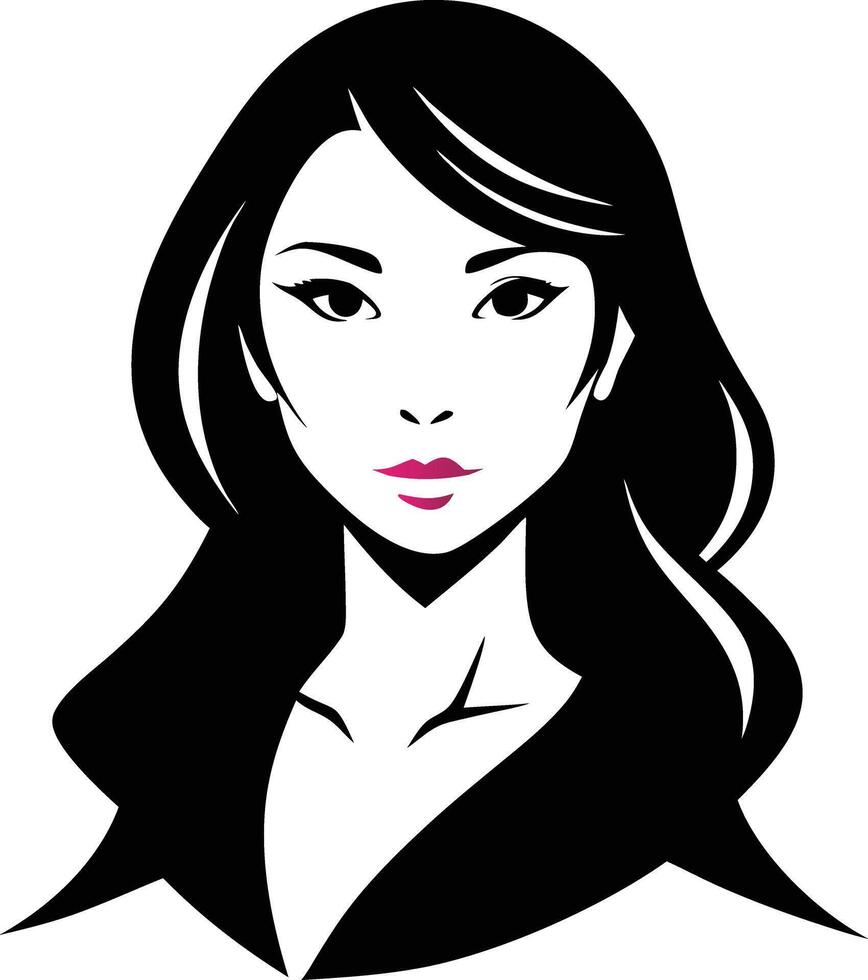 Japanese woman illustration vector